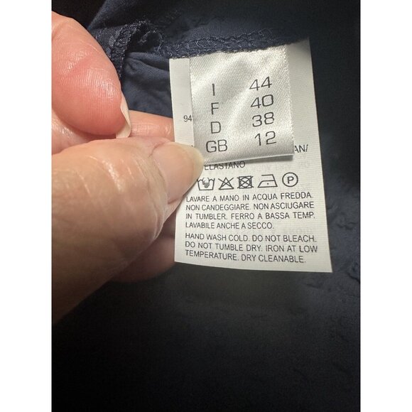 ANTONELLI FIRENZE  BLUE Shift  DRESS SZ 44 EUR/US M 8 US Italy - Picture 9 of 10